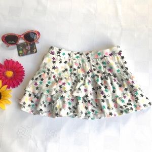 3 for $15 Circo Kids Multicolored Stars Layered White Skirt Shorts